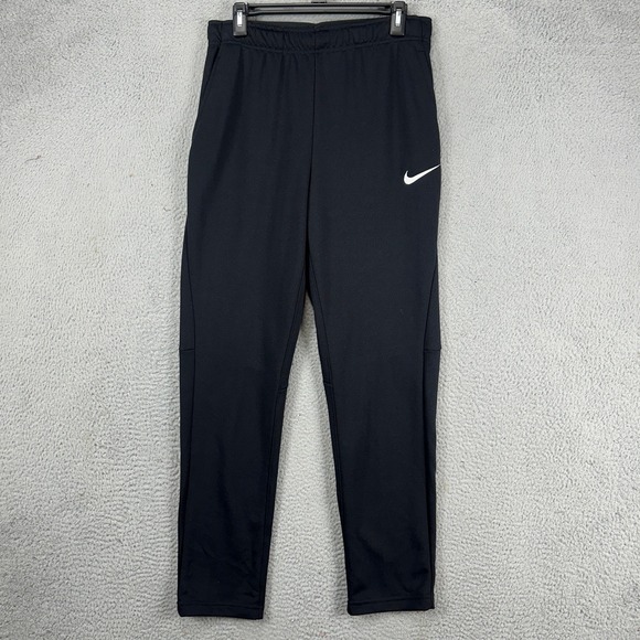 Nike Dri-Fit Men Sweatpants Small Black Drawstring Pull On Elastic Waistband NEW - Picture 1 of 9